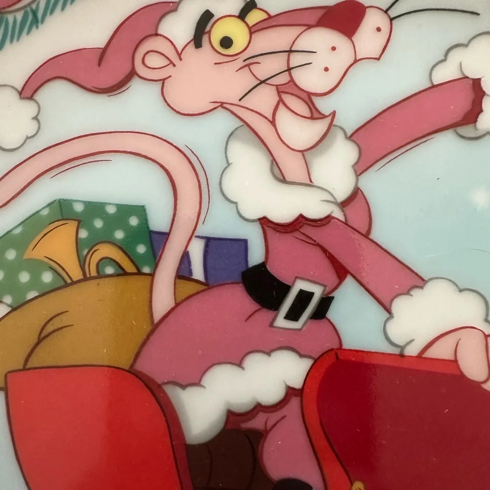 Royal Orleans Limited Edit Merry Christmas 1982 Pink Panther Sleigh Ride 1st Ann